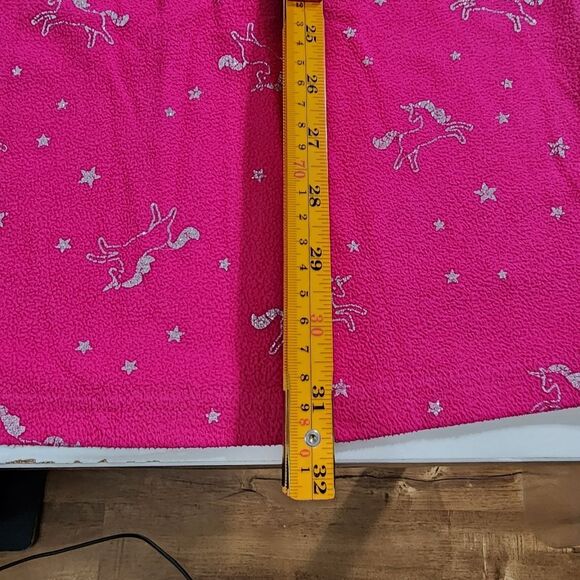 Carter's Girls Magenta Pink Silver Unicorns Pajama Nightgown Size 6-7 - Picture 6 of 8
